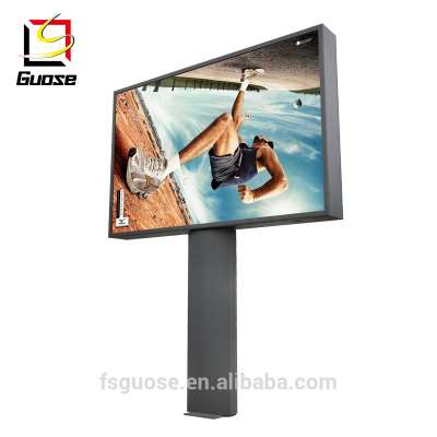 fashion advertising billboard with fabric cloth steel outdoor billboard structure