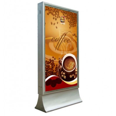 Manufacturer of Outdoor advertising light box double side metal billboard